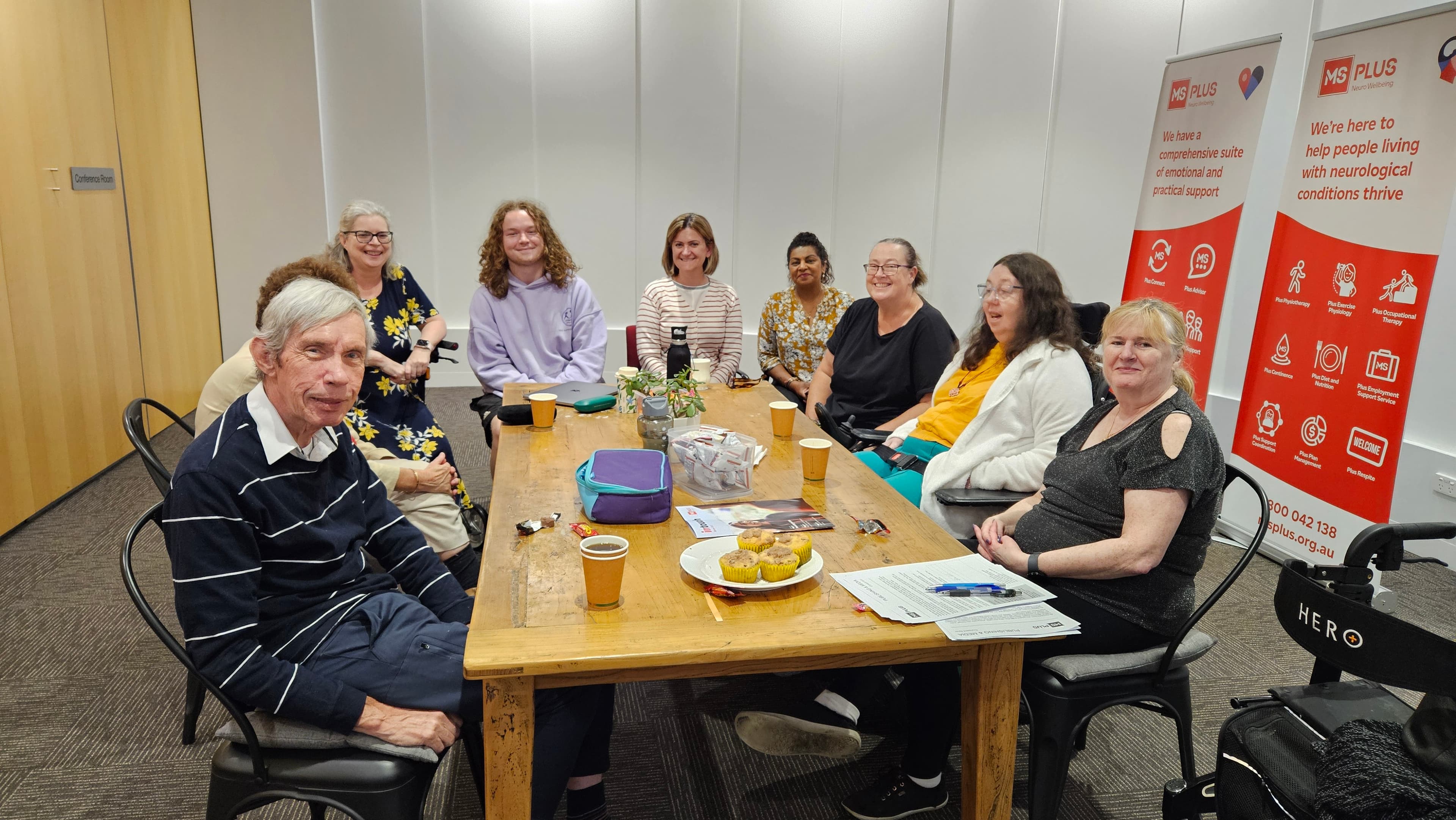 A group of people enjoying a Peer support session