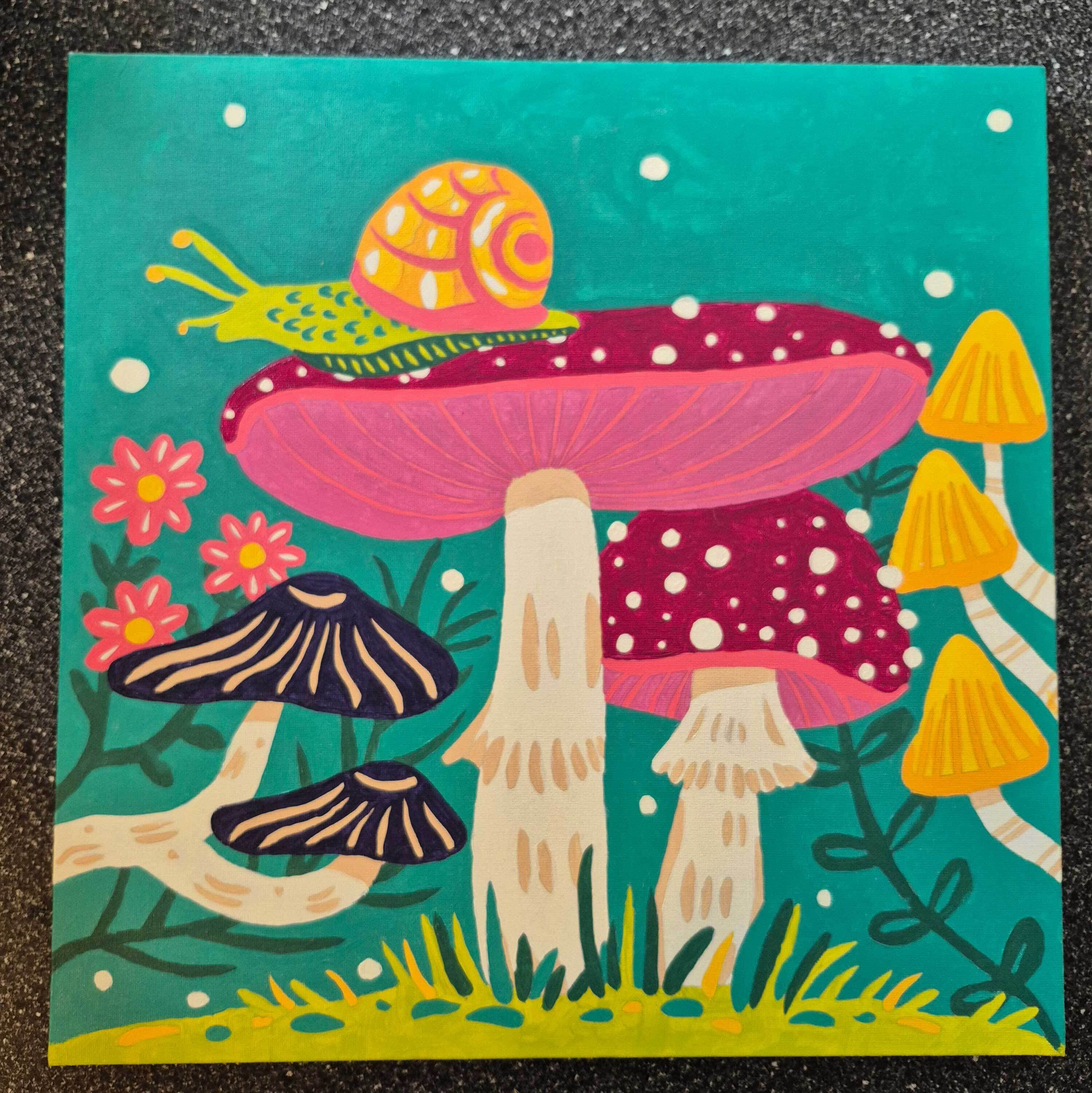 Claire Little Spence Snail on Mushroom