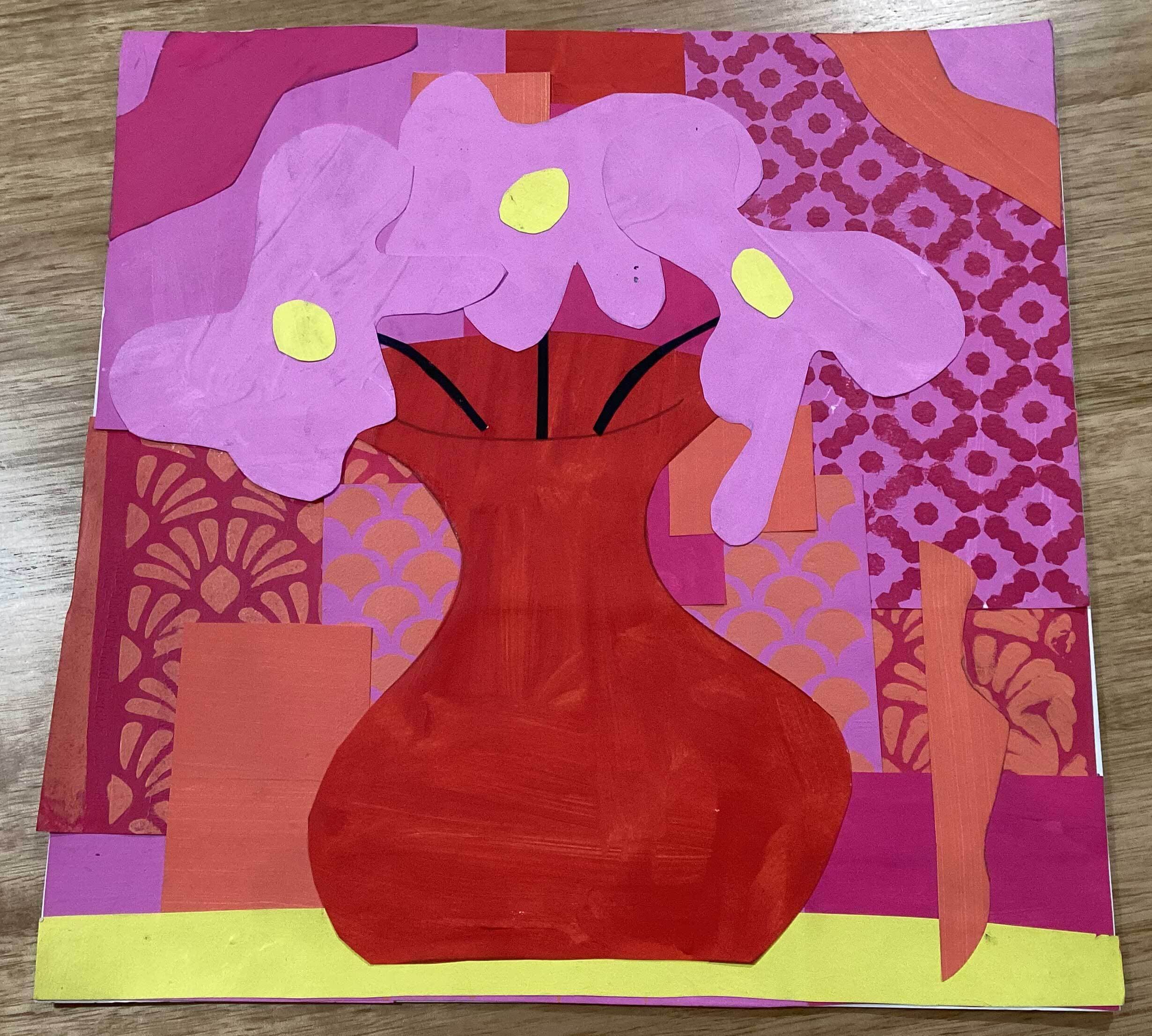 Flower Pot Collage by Grace Pawson