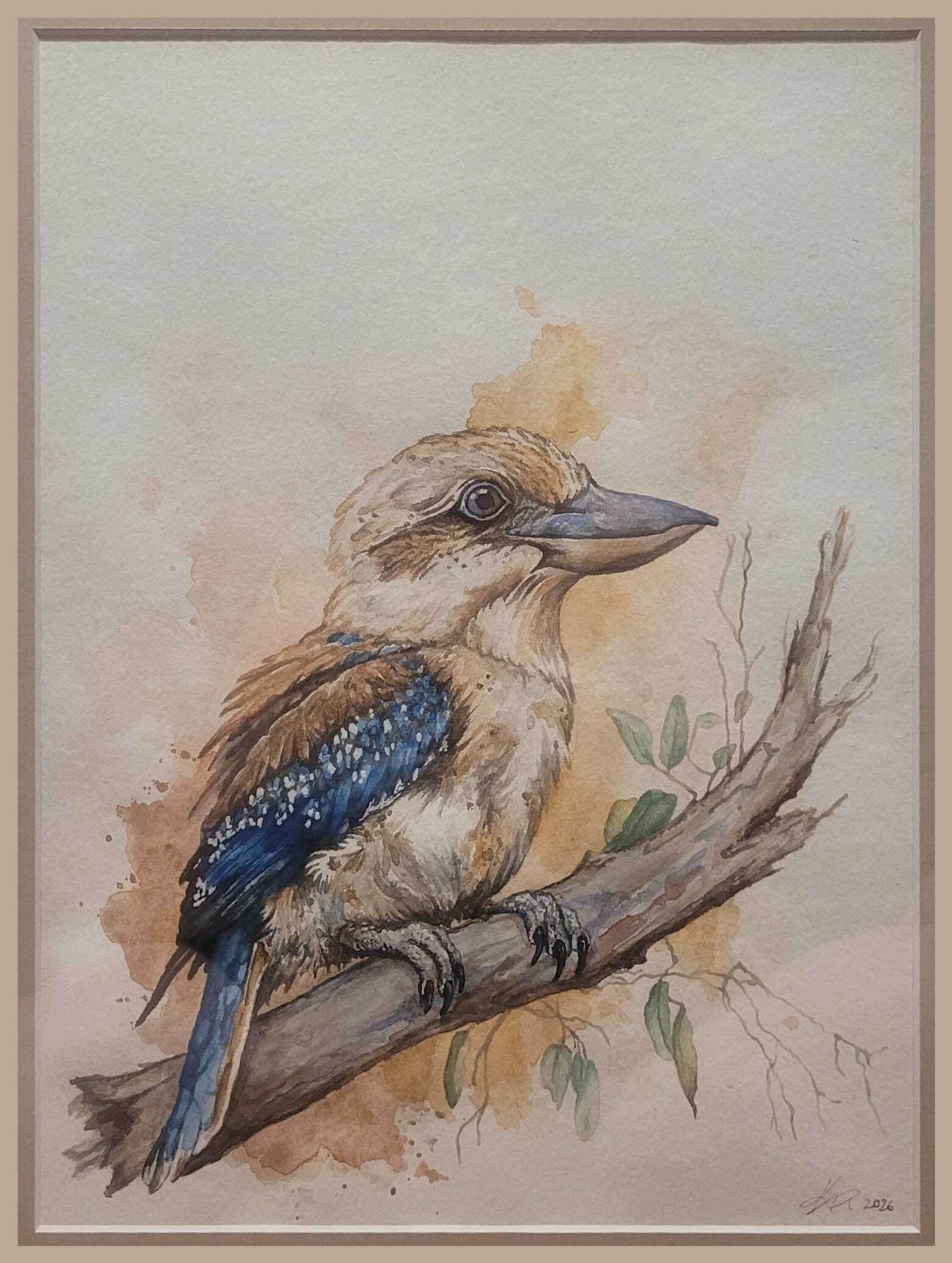 Kookaburra on the Campaspe by Kate Logie