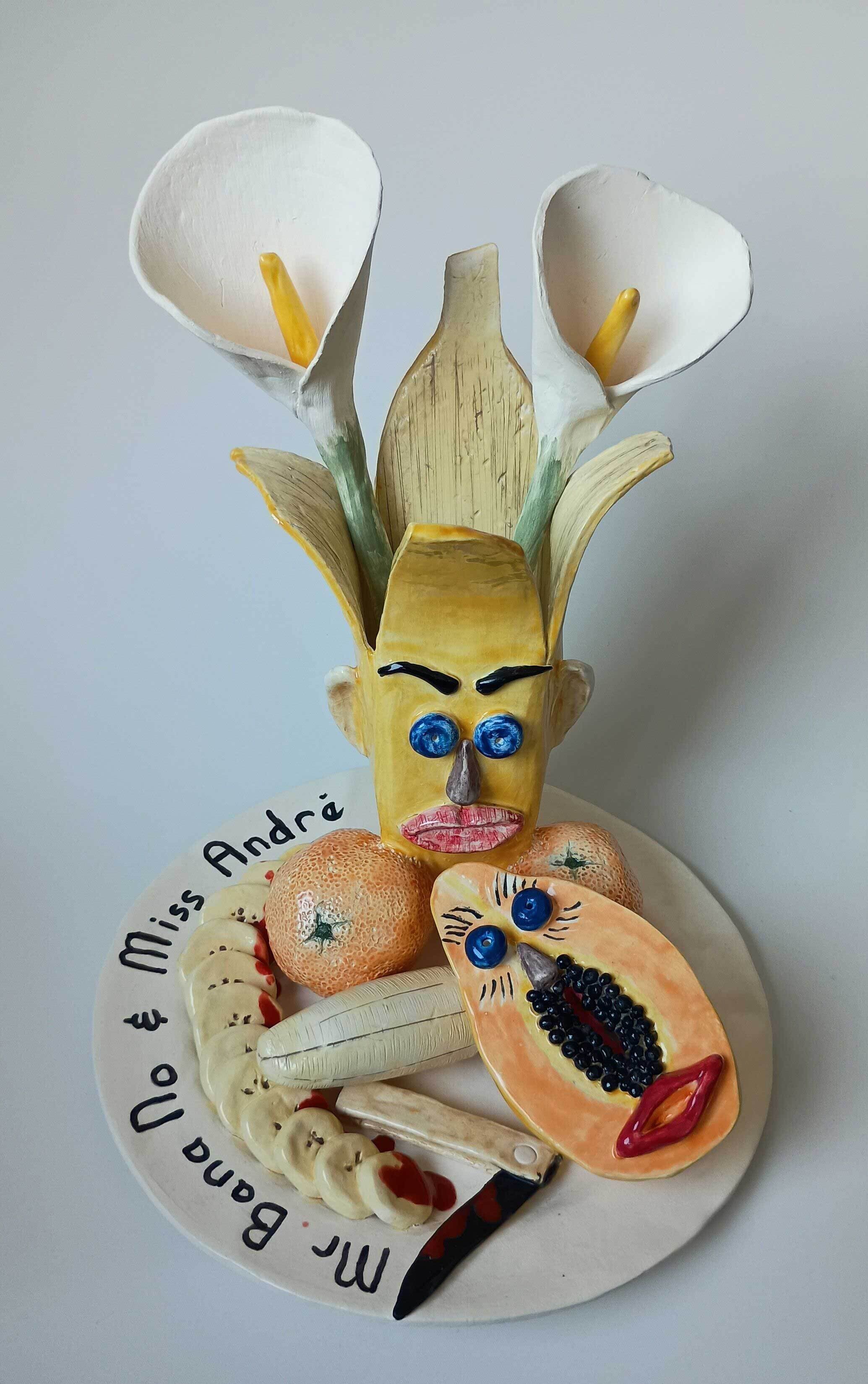 Mr Bana No and Miss Andre by Lynda Hanell
