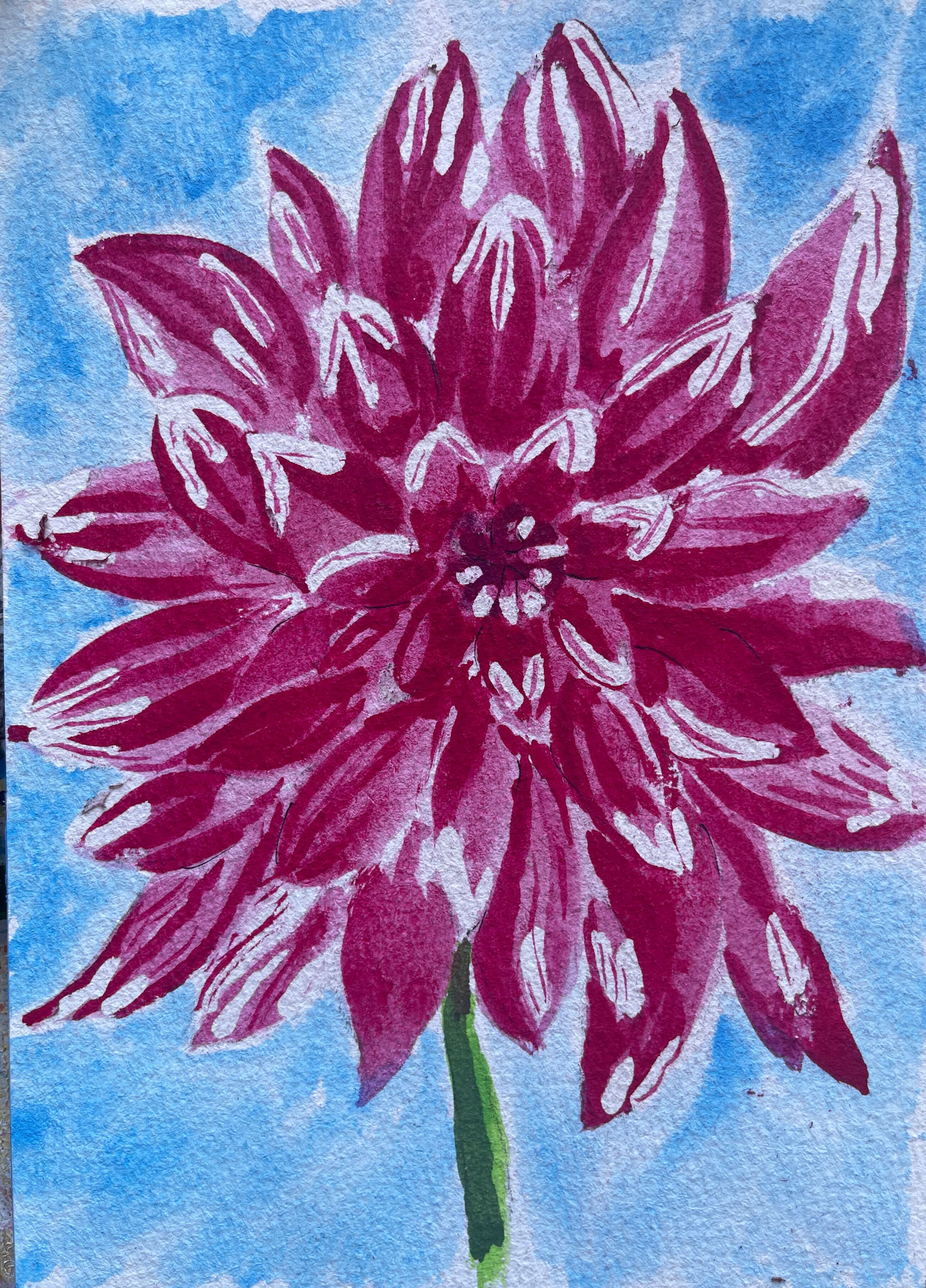 Magenta Bloom by Janina Ruehlmann