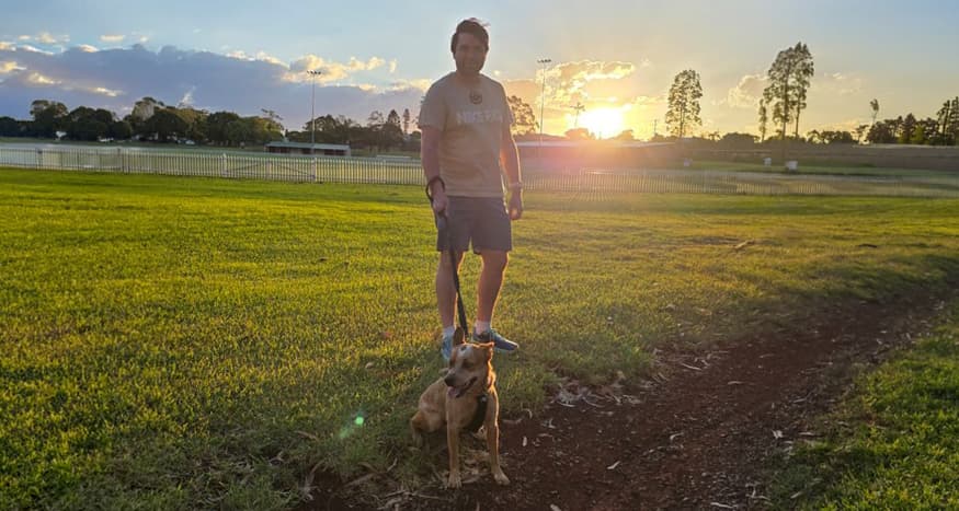 Regan and his dog