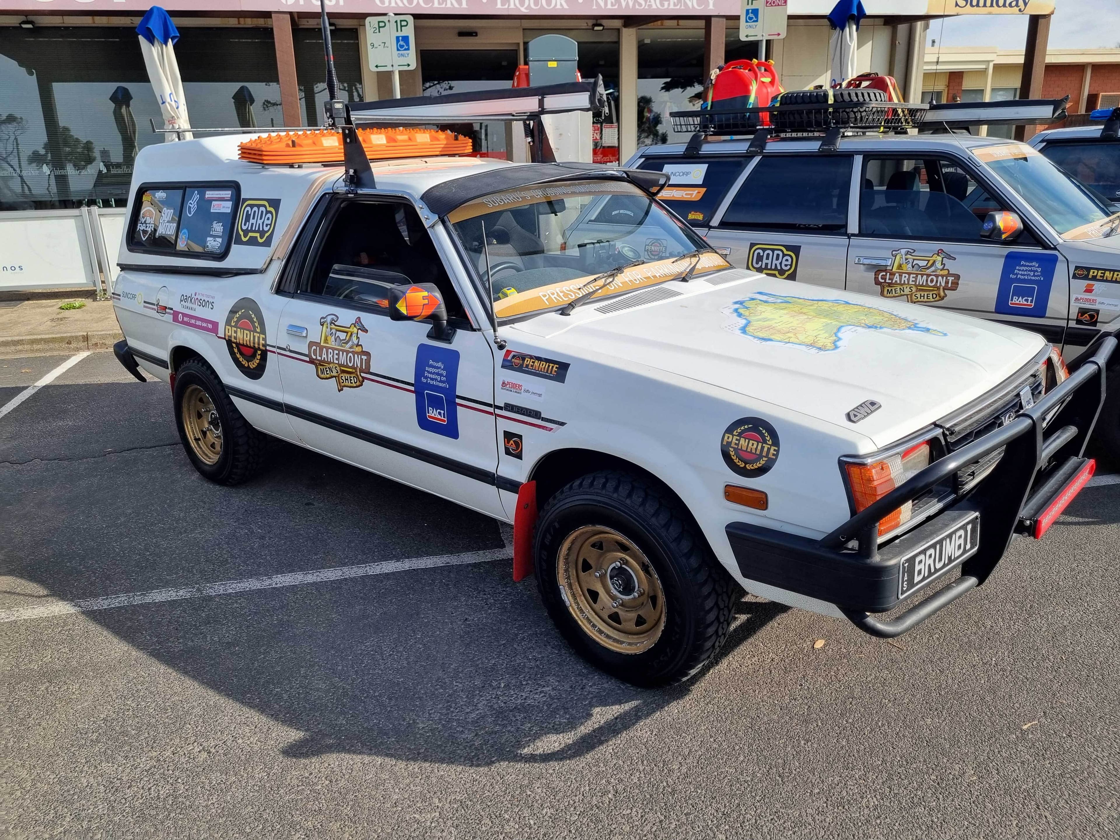 Subaru Brumby leaving Victoria off to The Simpson Desert