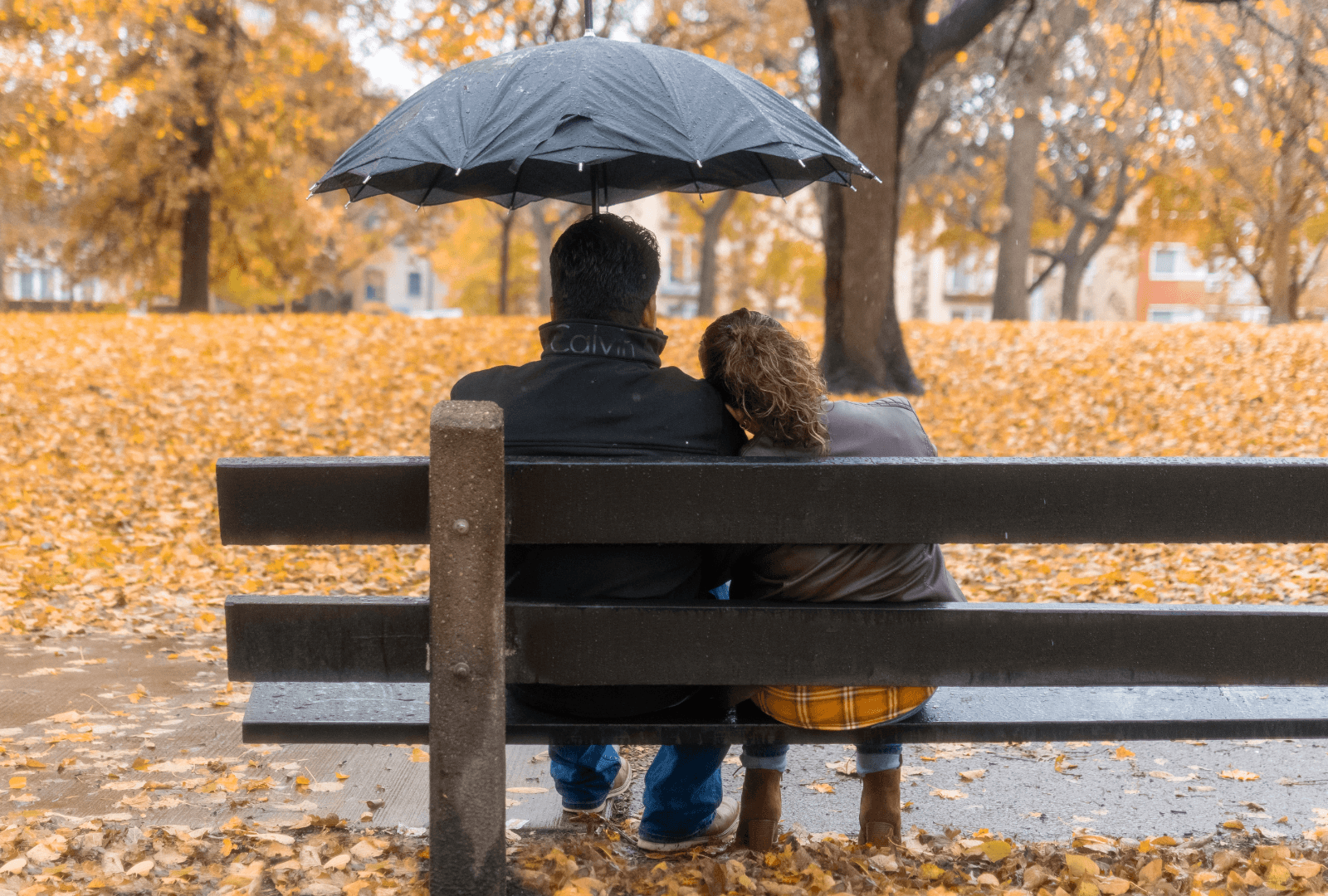 People sitting on a bench