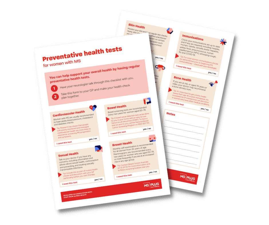 checklist womens health