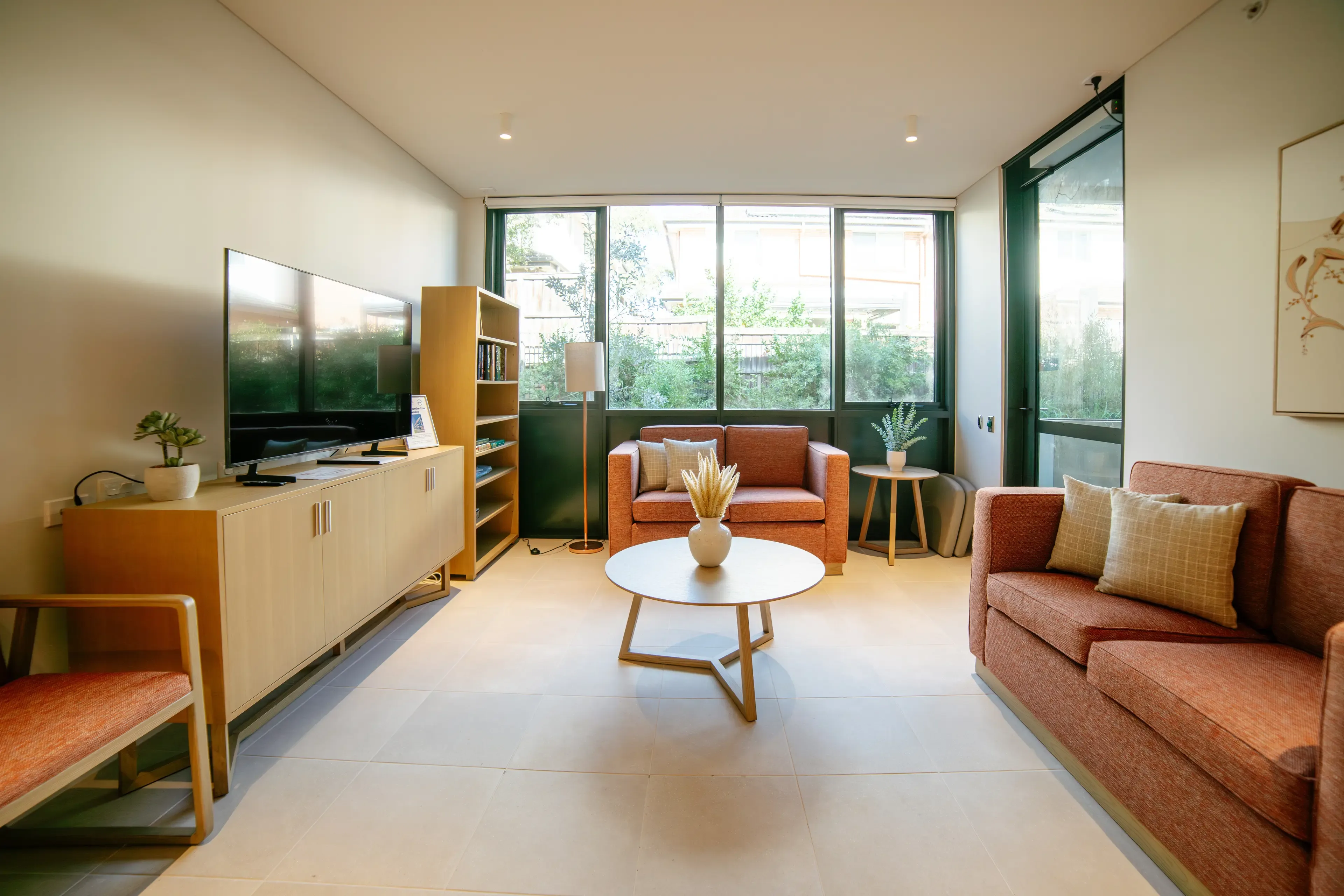 An image of the living room in Lidcombe