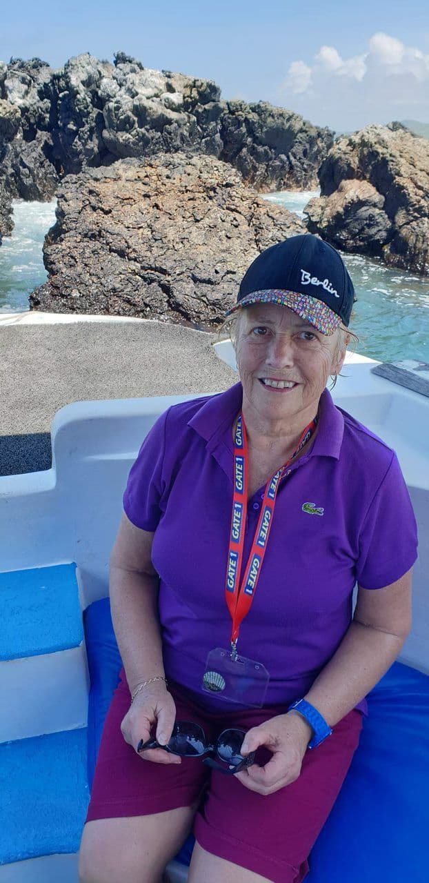 Wendy Oliver in the Galapagos Island