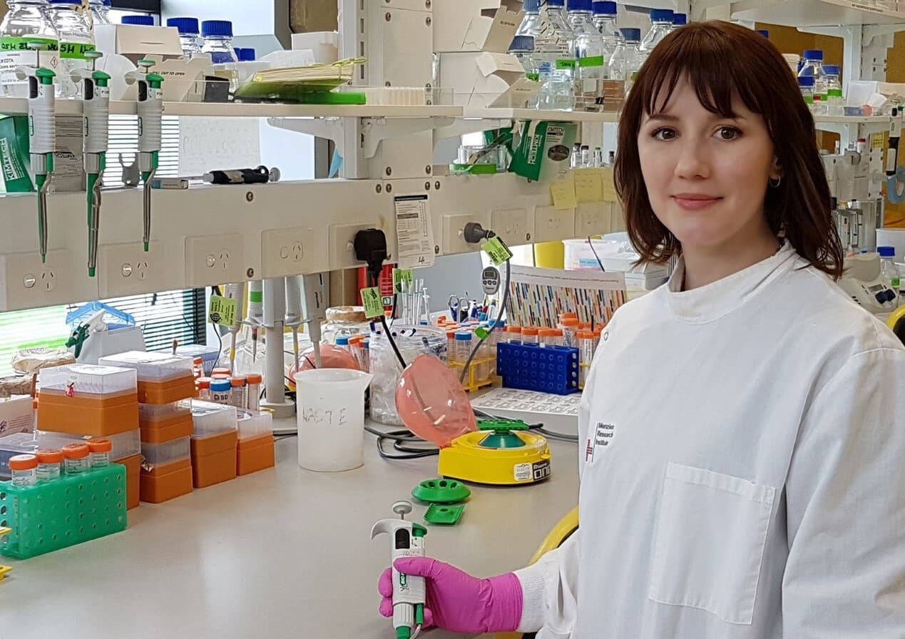 Doctor kalina makowiecki in their lab c