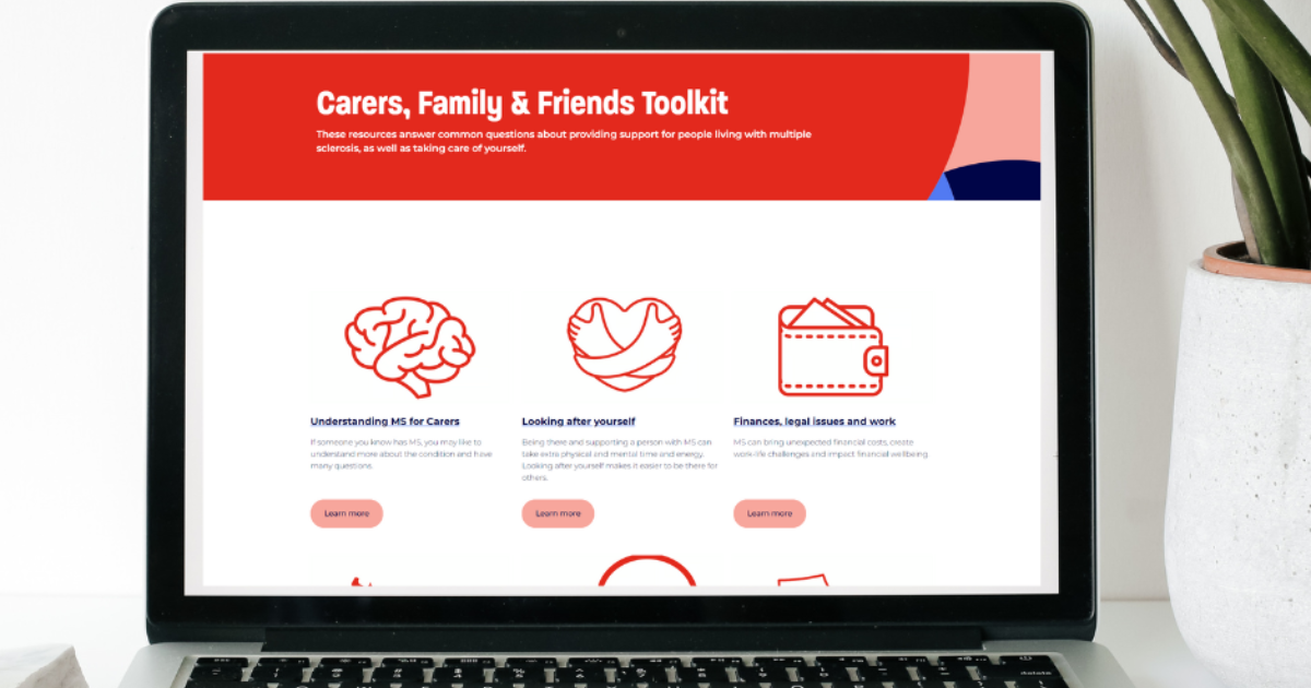 MS Plus family, friends, carers, toolkit